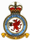 RAF VALLEY CREST WHITE COFFEE MUG