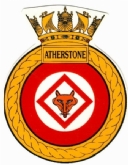 HMS ATHERSTONE CREST WHITE COFFEE MUG