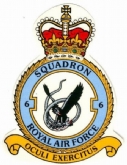 6 SQN CREST WHITE COFFEE MUG