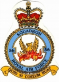 56 SQN CREST WHITE COFFEE MUG
