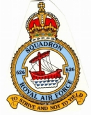 626 SQN CREST WHITE COFFEE MUG