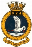 824 NAS CREST WHITE COFFEE MUG