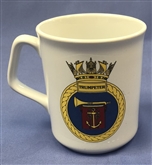 HMS TRUMPETER OFFICIAL CREST COFFEE MUG