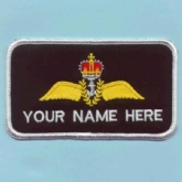 ROYAL NAVY  PILOT 1 LINE NAME BADGE