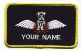 INDIAN AIR FORCE PILOT NAME BADGE