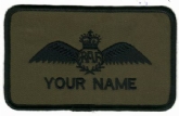 RAF PILOT - CAMO NAME BADGE - ST EDWARDS CROWN