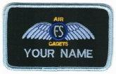 AIR CADETS FLYING SCHOLARSHIP WING NAME BADGE