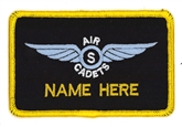 AIR CADETS GLIDING SCHOLARSHIP SOLO WING 1 LINE NAME BADGE