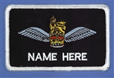 AAC PILOT 2L NAME BADGE - TUDOR CROWN