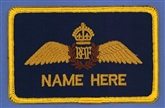 70 SQN PILOT 1 LINE NAME BADGE - TUDOR CROWN