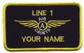 AIR CADETS GLIDING SCHOLARSHIP ADVANCED WING 2 LINE NAME BADGE 