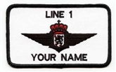 BELGIAN PILOT NAME BADGE