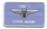 PARACHUTE ARMY WING NAME BADGE