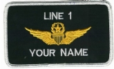 US ARMY PILOT WINGS NAME BADGE