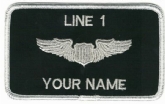 USAF PILOT WING NAME BADGE
