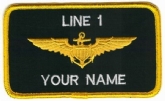 US NAVY PILOT NAME BADGE