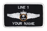 SAUDI PILOT 2 LINE NAME BADGE