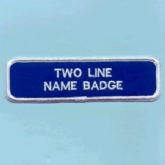 2 LINE NAME STRIP BADGE 