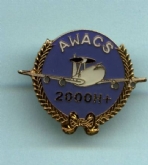 AWACS 2000 HRS+ PIN BADGE