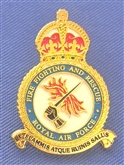RAF FIRE & RESCUE PIN BADGE
