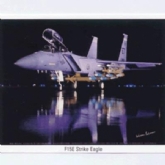F-15E STRIKE EAGLE SILVER REFLECTION POSTER