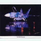 F-18A HORNET SILVER REFLECTION POSTER