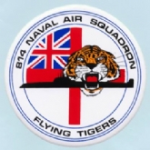 814 NAS FLYING TIGERS STICKER