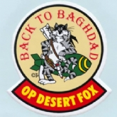 DESERT FOX (BACK TO BAGHDAD) USN STICKER