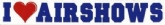 I LOVE AIRSHOWS BUMPER STICKER