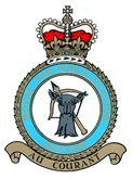 RAF BUCHAN CREST STICKER