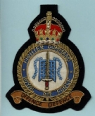 RAF FIGHTER COMMAND CREST GOLD WIRE BADGE