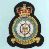 RAF STRIKE COMMAND CREST GOLD WIRE BADGE