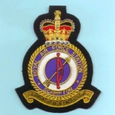 RAF SCAMPTON CREST GOLD WIRE BADGE