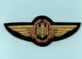 GERMAN PILOT WING (BRONZE) GOLD WIRE BADGE