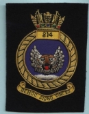 814 NAS CREST GOLD WIRE BADGE