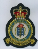RAF SWINDERBY CREST GOLD WIRE BADGE