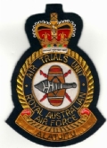 AIR TRIALS UNIT RAAF GOLD WIRE BADGE