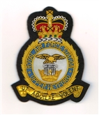 RAF UPPER HEYFORD GOLD WIRE BADGE