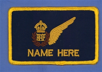 70 SQN PILOT 1 LINE NAME BADGE - TUDOR CROWN