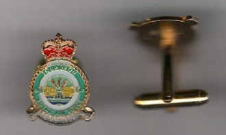 617 SQN CREST CUFFLINKS