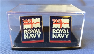 ROYAL NAVY LOGO CUFFLINKS