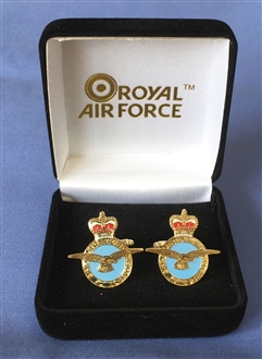 RAF CREST BOXED CUFFLINKS