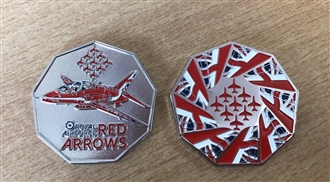 RED ARROWS (NONAGON) COIN