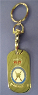 RAF REGIMENT DOG TAG WITH KEYRING