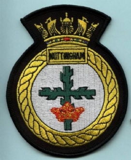 HMS NOTTINGHAM CREST BADGE