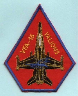 VFA-15 VALIONS EMBROIDERED BADGE