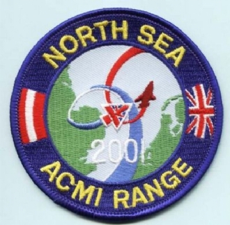 ACMI RANGE NORTH SEA - 2001 EMBROIDERED BADGE