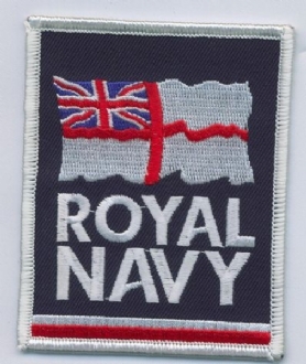 ROYAL NAVY FLAG WITH WHITE EDGE