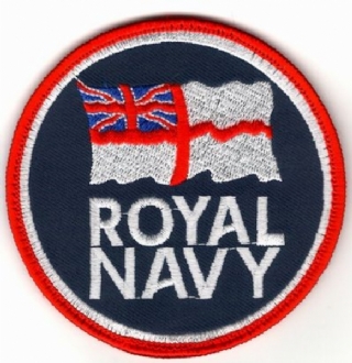 ROYAL NAVY ROUND 90mm VELCRO