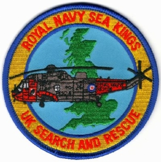 RN SEA KINGS - UK SAR EMBROIDERED BADGE